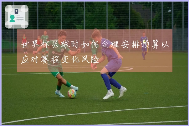 世界杯买球时如何合理安排预算以应对赛程变化风险